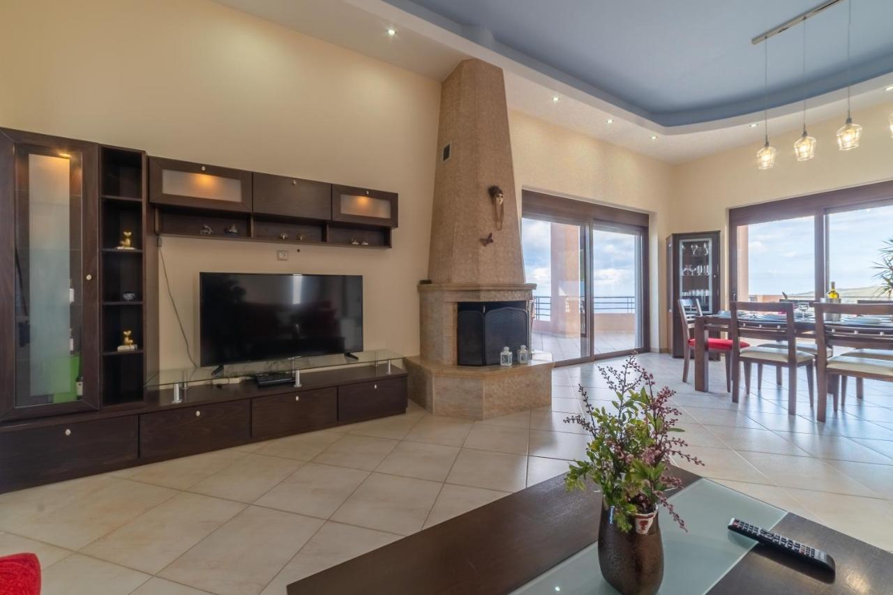 Deluxe Villa Kamba With Sea View Aptera Exteriér fotografie