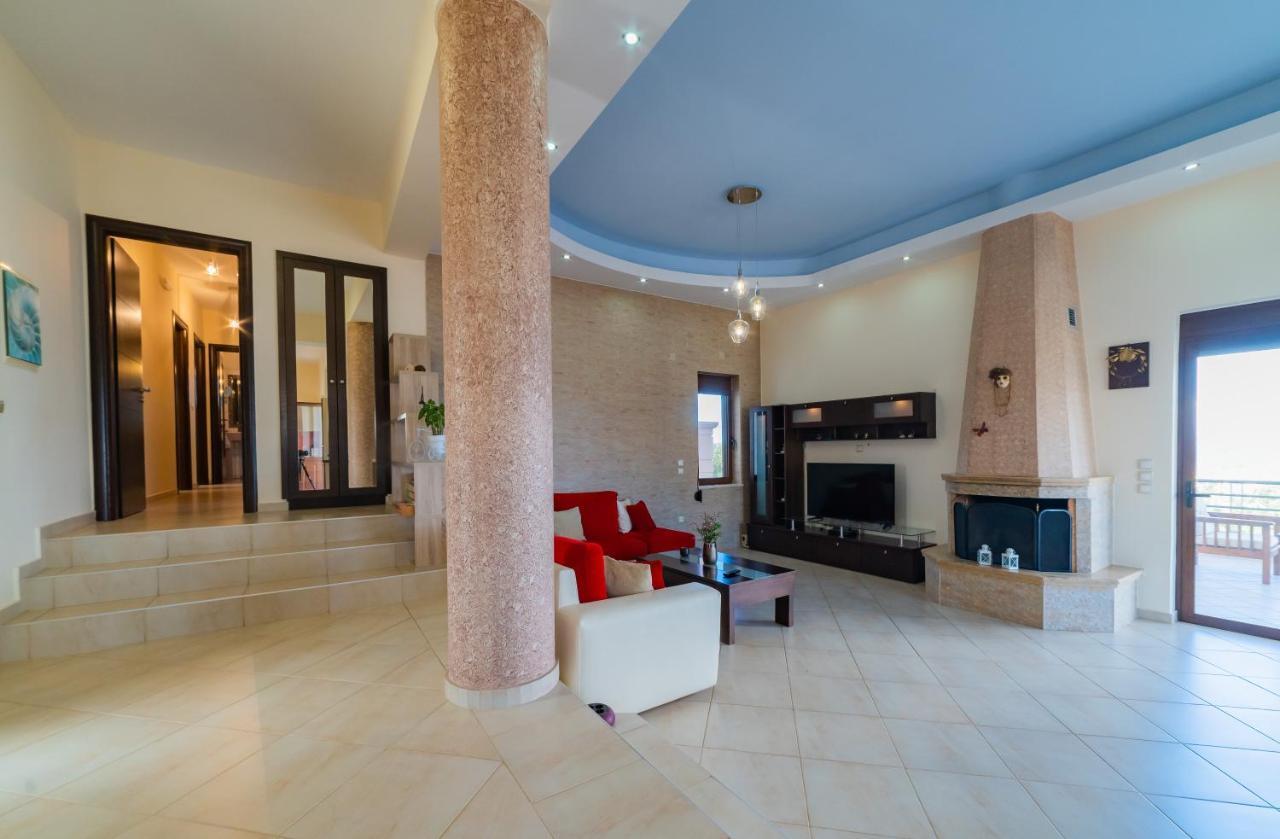 Deluxe Villa Kamba With Sea View Aptera Exteriér fotografie